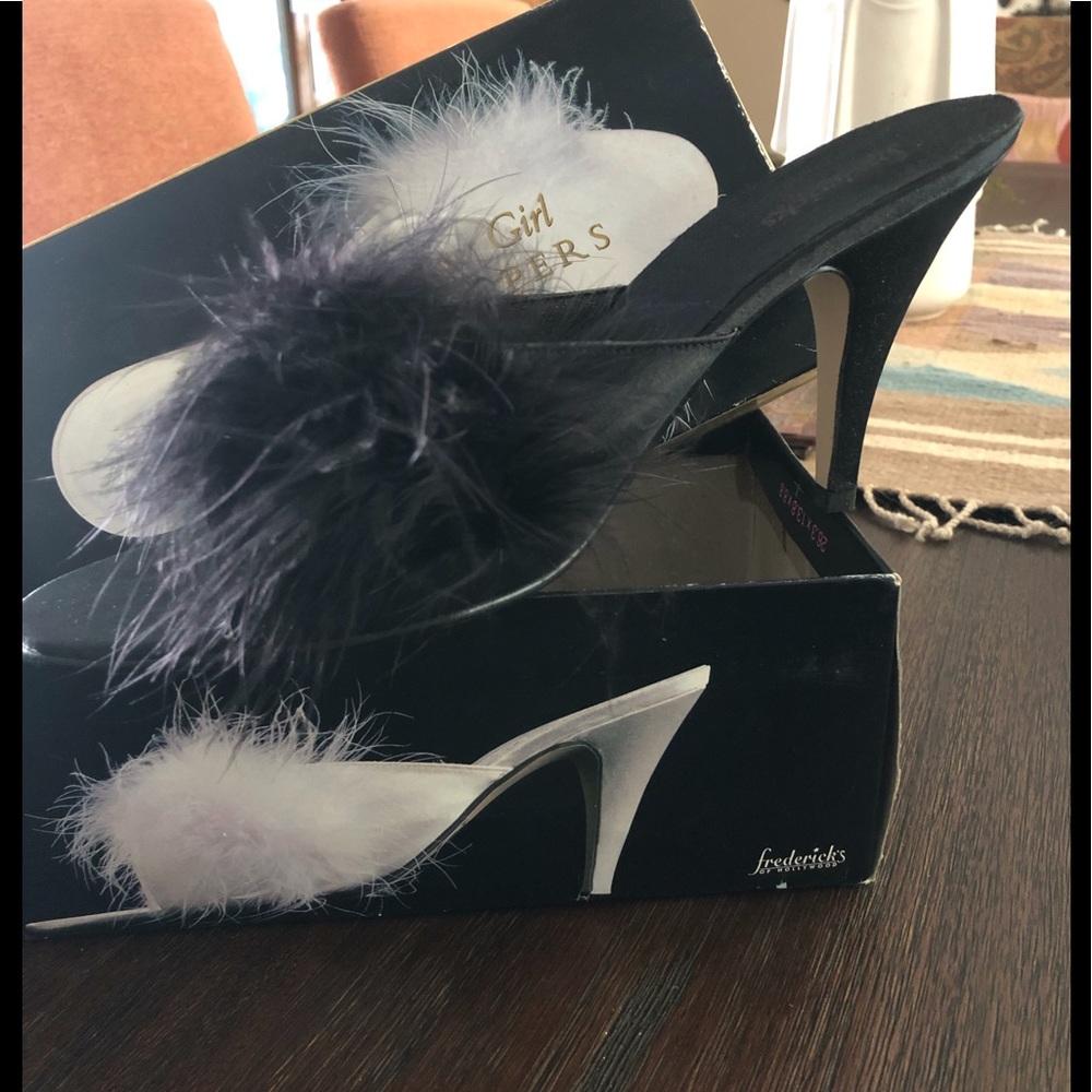 Fredericks of Hollywood slippers